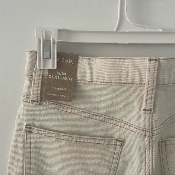 MADEWELL Slim Demi-Boot Jeans in Vintage Canvas Wash - Limited Edition NWT - Picture 8 of 13